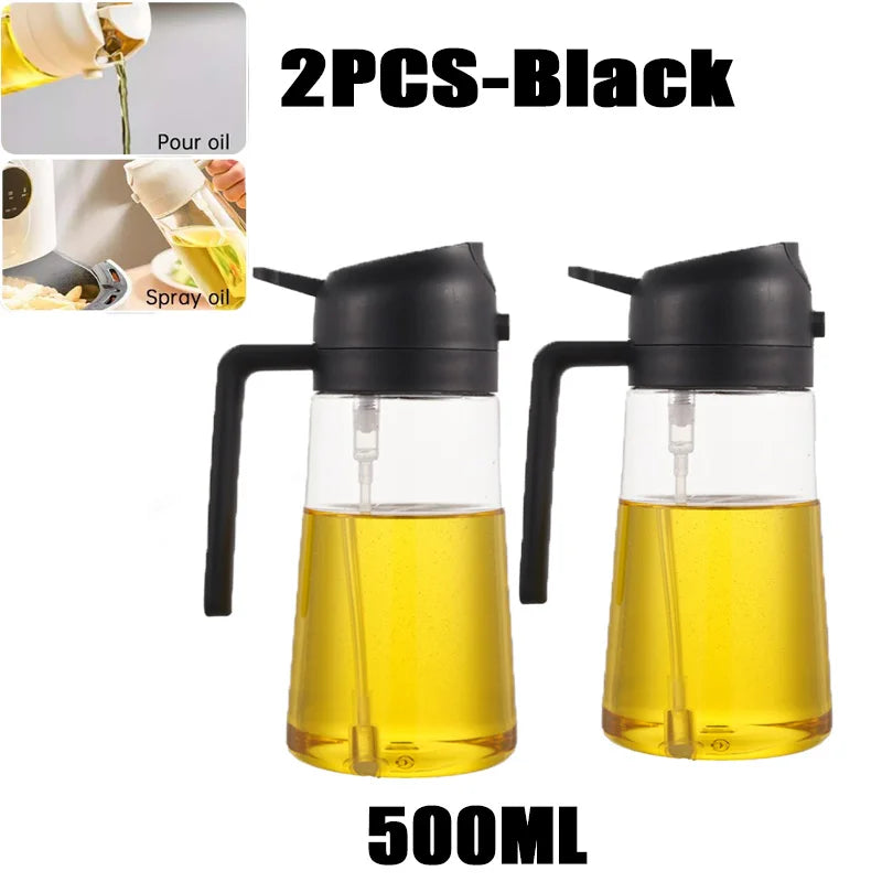 Oil Spray Bottle — Fine Mist Cooking Sprayer for Olive Oil, Vinegar & BBQ