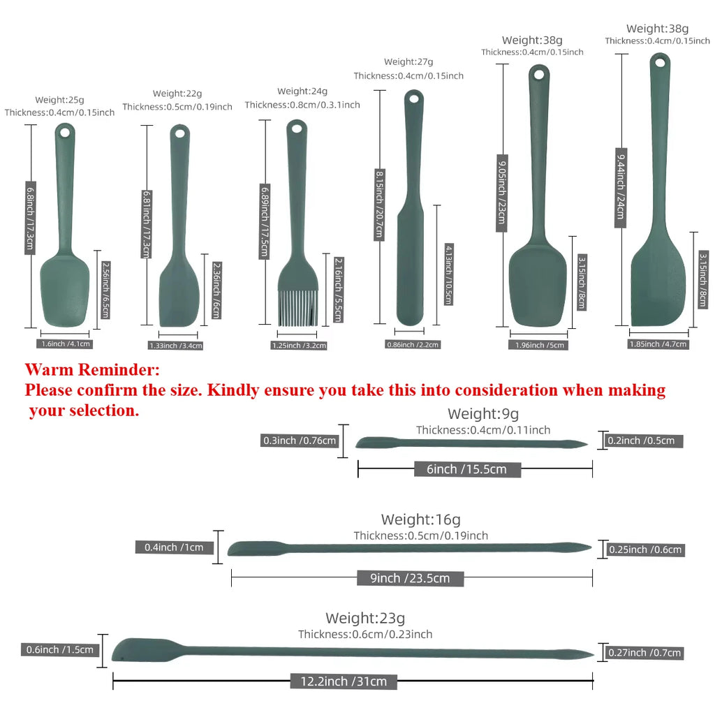 Silicone Kitchen Utensil Set — 9-Piece Non-Stick Cooking Tools with Holder