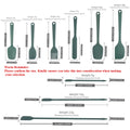 Silicone Kitchen Utensil Set — 9-Piece Non-Stick Cooking Tools with Holder