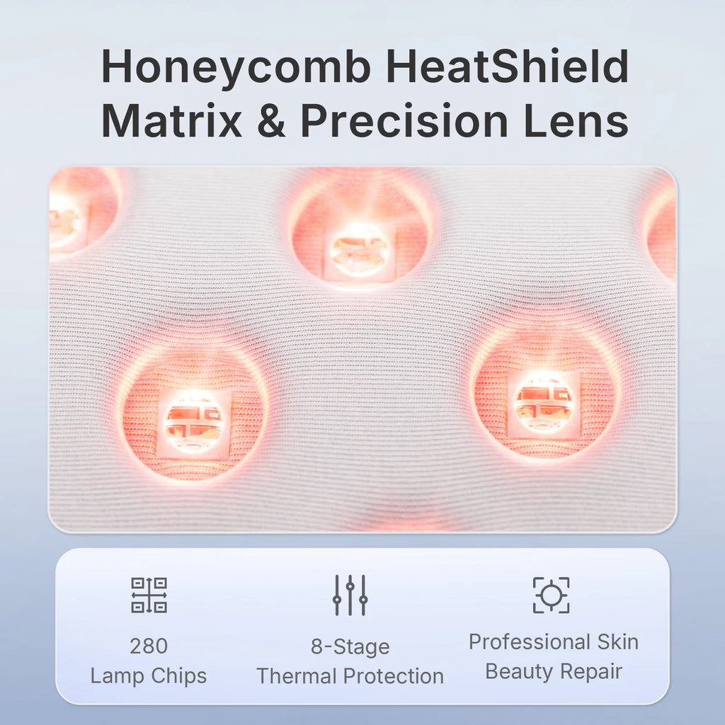 Red Light Therapy Face Mask — Wireless LED Skin Rejuvenation with Infrared & Red Light