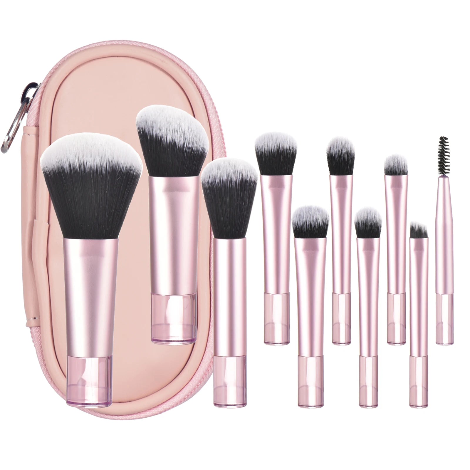 Mini Makeup Brush Set — Travel Portable Cosmetic Brush Kit