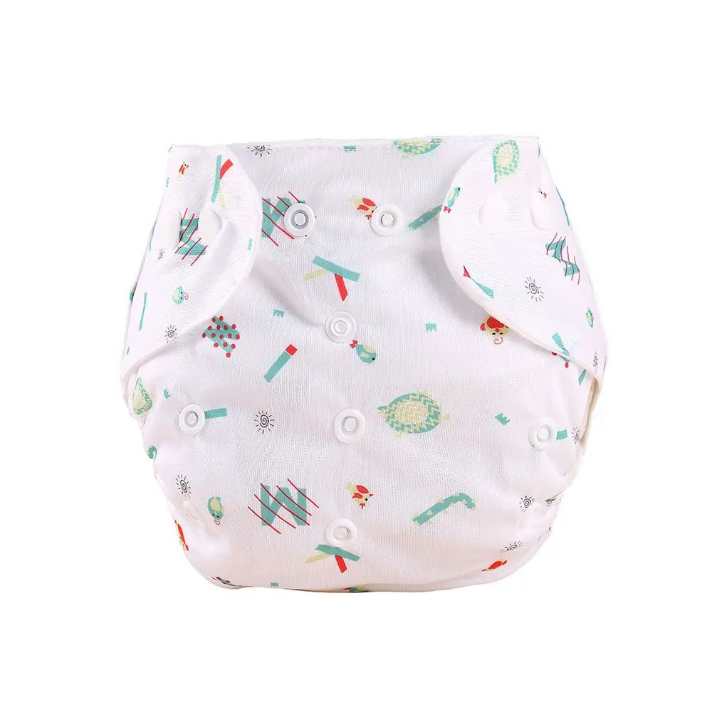 Reusable Cloth Diapers — Adjustable Washable Nappy, One Size Fits 6–33 lbs
