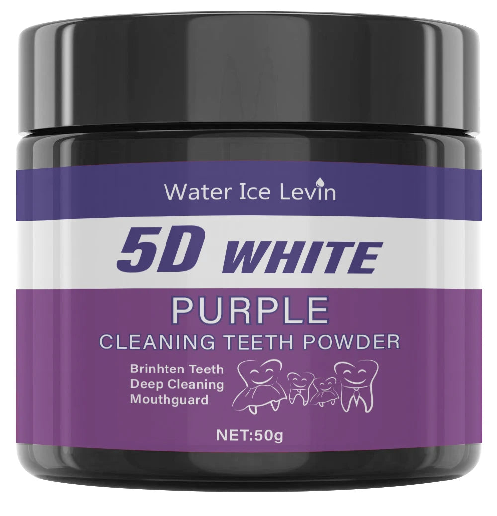 Purple Teeth Cleaning Powder — Sulfate-Free, Deep Cleaning & Polishing Formula