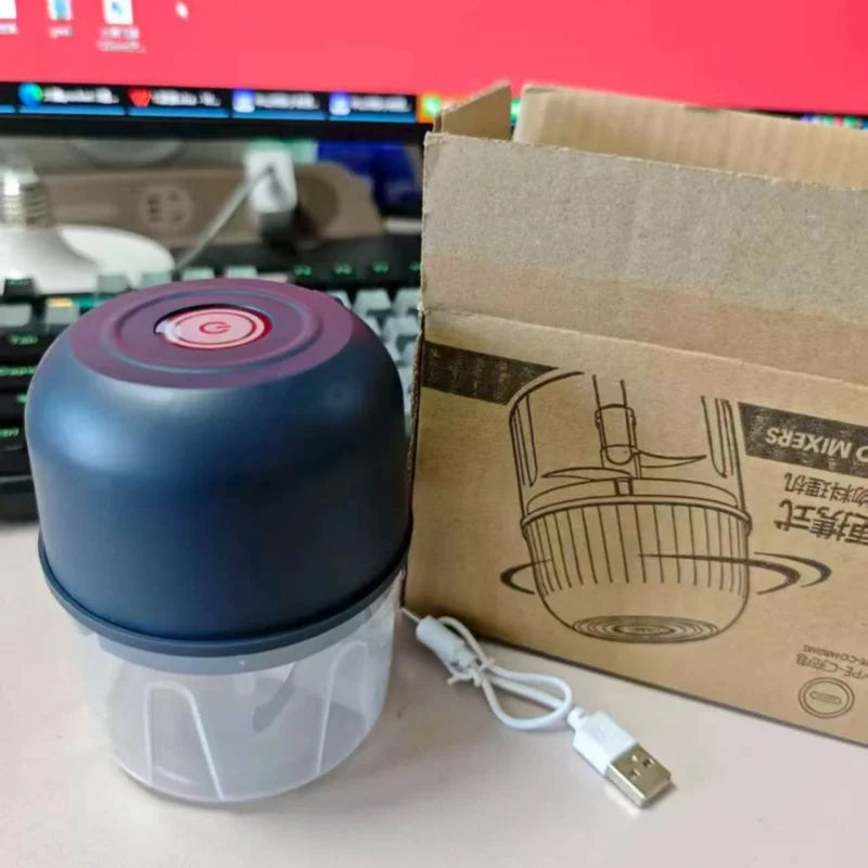 Electric Mini Food Chopper — USB Rechargeable Garlic Press & Vegetable Grinder