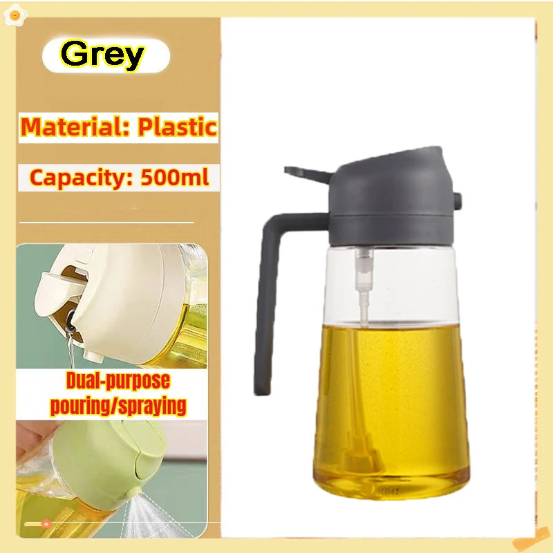 Oil Spray Bottle — Fine Mist Cooking Sprayer for Olive Oil, Vinegar & BBQ
