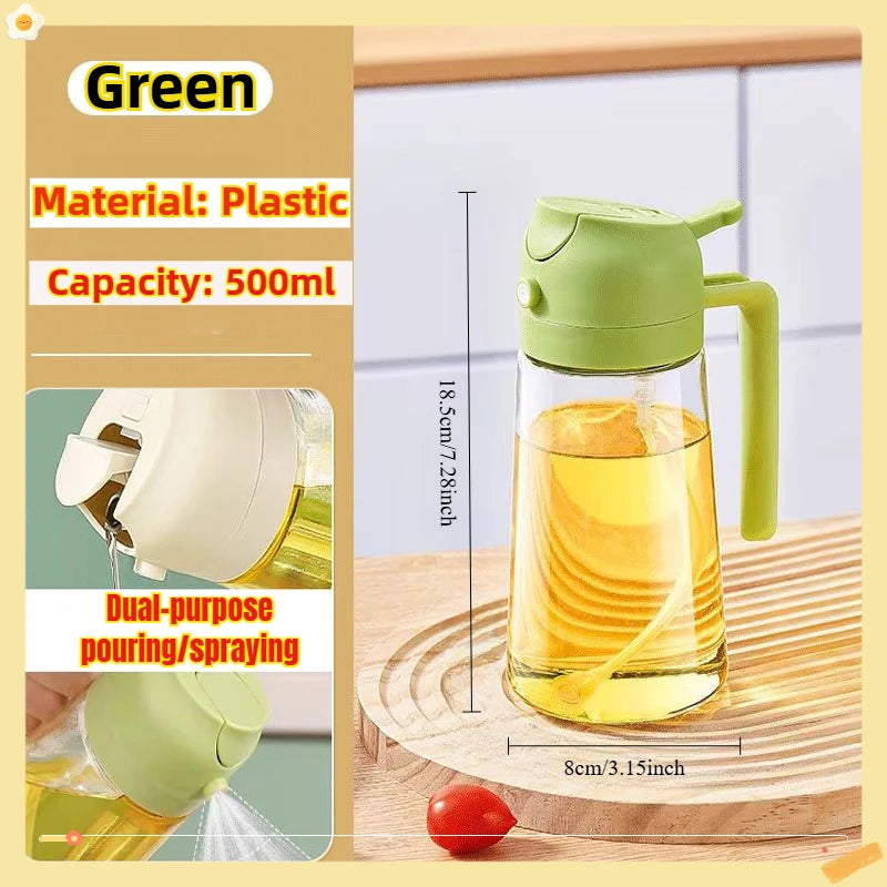 Oil Spray Bottle — Fine Mist Cooking Sprayer for Olive Oil, Vinegar & BBQ