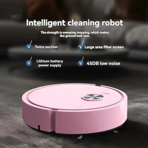 3-in-1 Smart Robot Vacuum — Automatic Sweeping, Suction & Mopping for Home