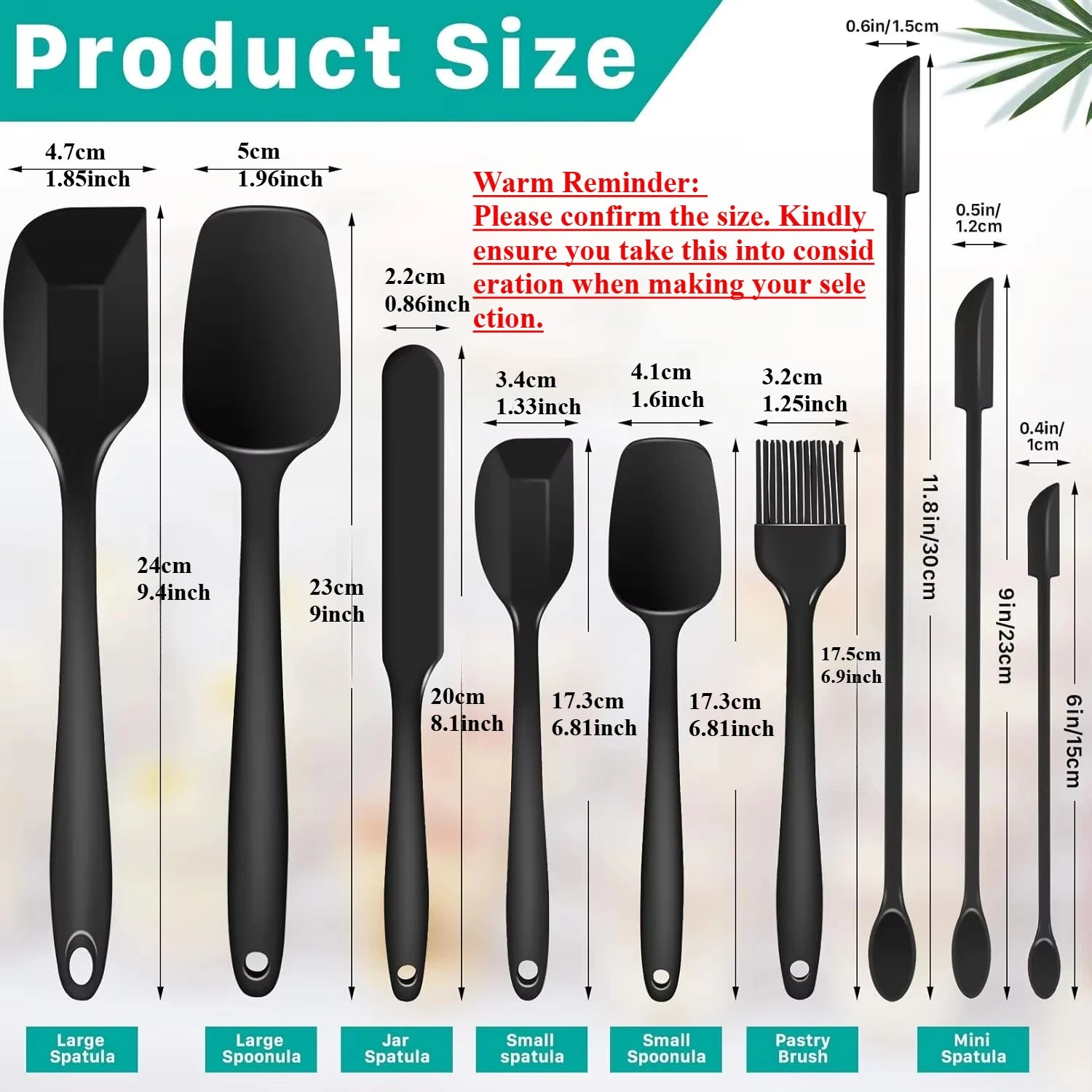 Silicone Kitchen Utensil Set — 9-Piece Non-Stick Cooking Tools with Holder