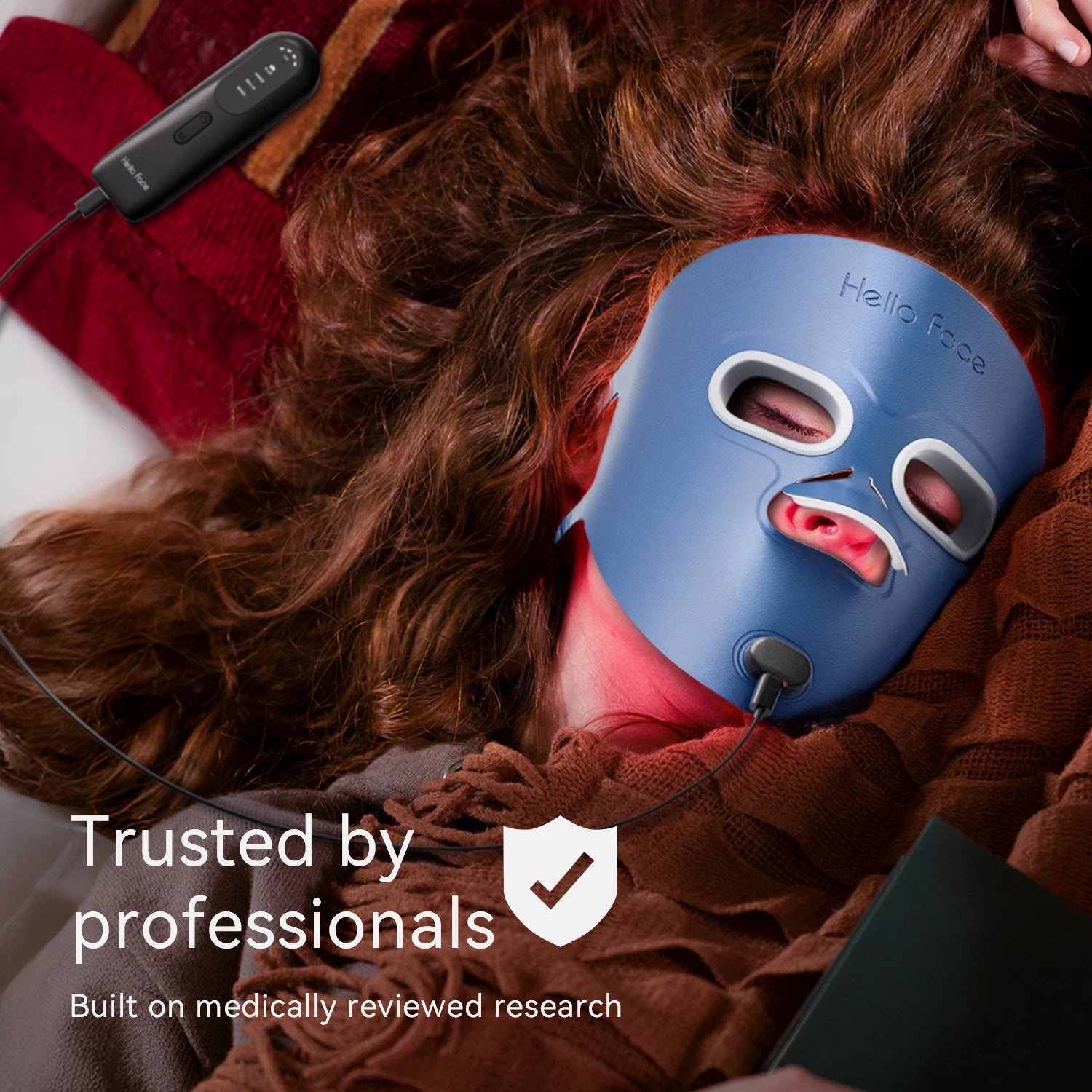 Red Light Therapy Face Mask — Wireless LED Skin Rejuvenation with Infrared & Red Light