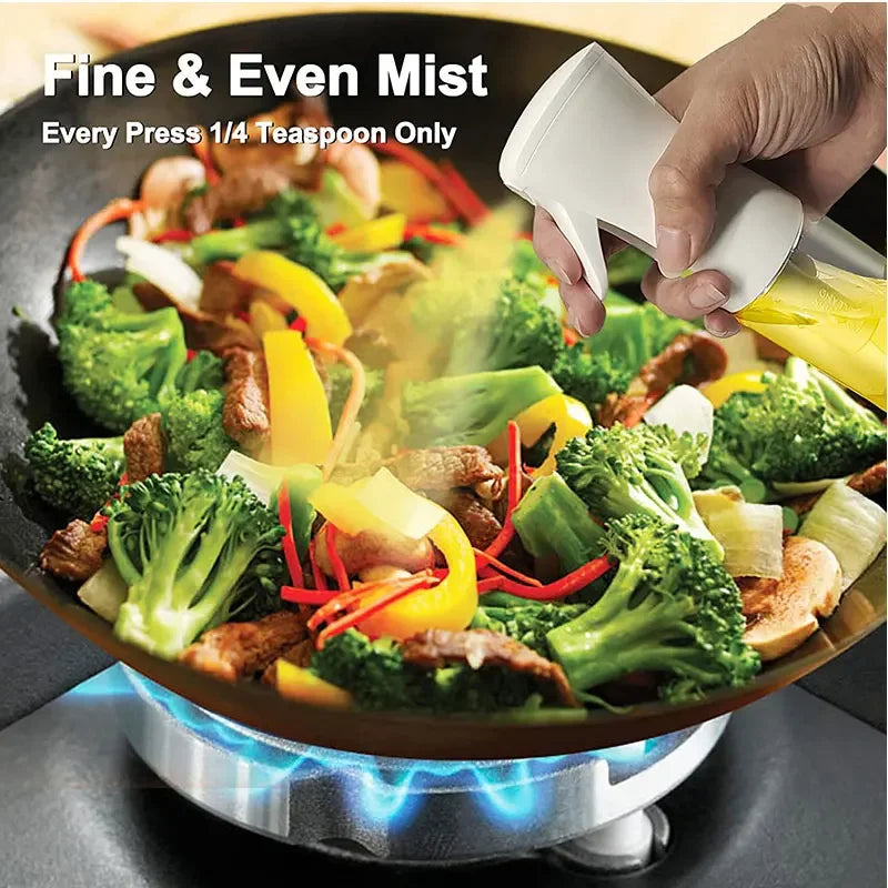 Oil Spray Bottle — Fine Mist Cooking Sprayer for Olive Oil, Vinegar & BBQ