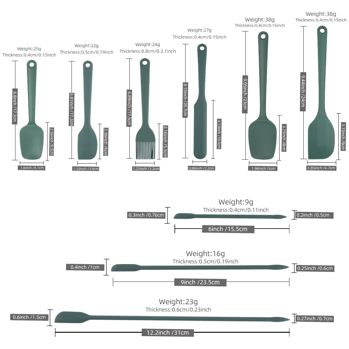 Silicone Kitchen Utensil Set — 9-Piece Non-Stick Cooking Tools with Holder