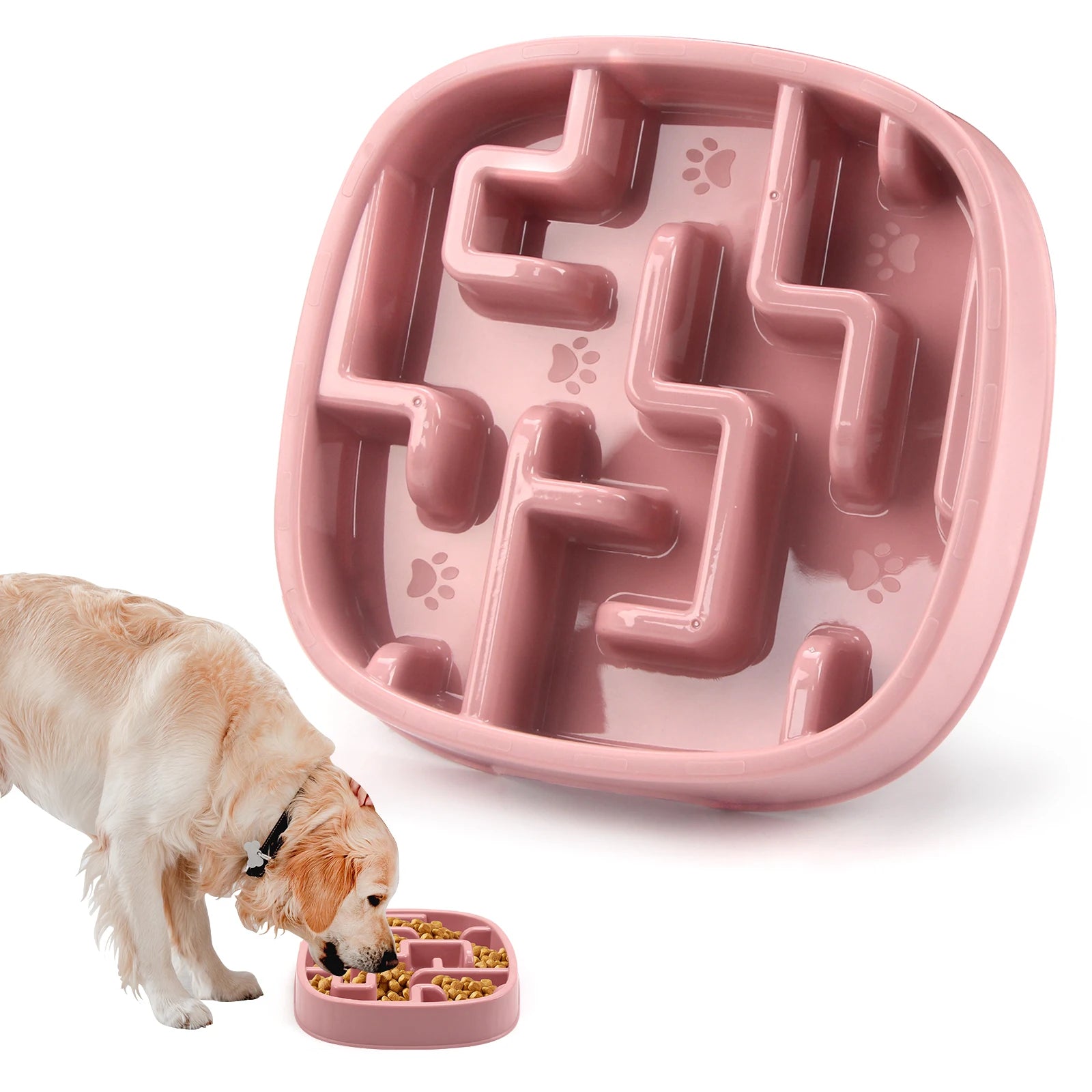 Slow Feeder Dog Bowl — Anti-Bloat Puzzle Bowl for Dogs & Cats