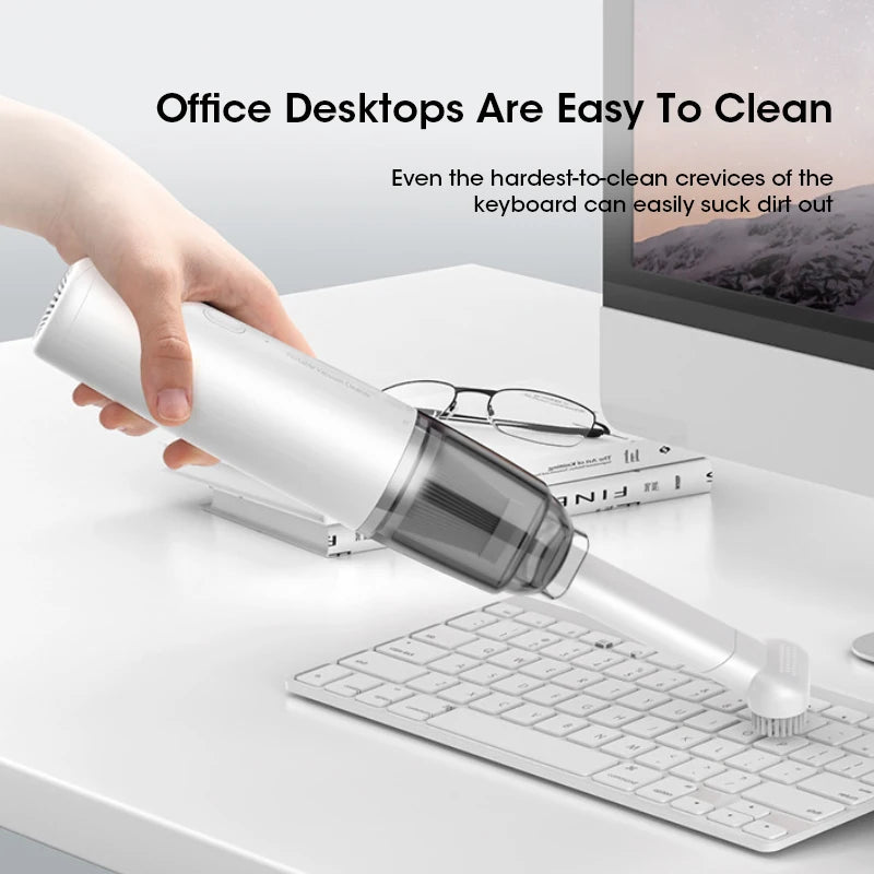 Cordless Handheld Vacuum — Portable Mini Cleaner for Car, Desk & Home