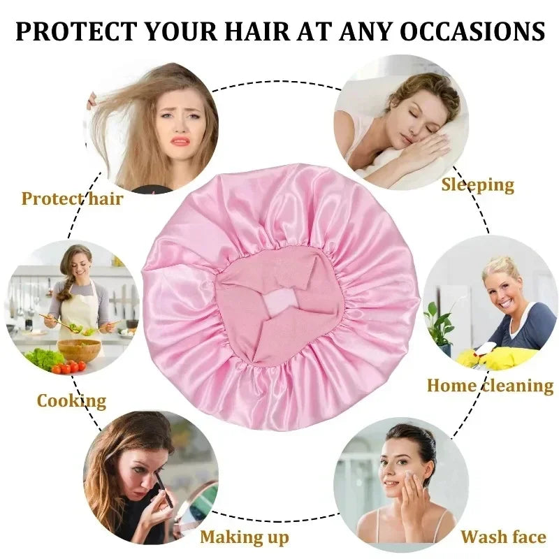 Heatless Curling Rod Headband — Satin Overnight Hair Curler Set