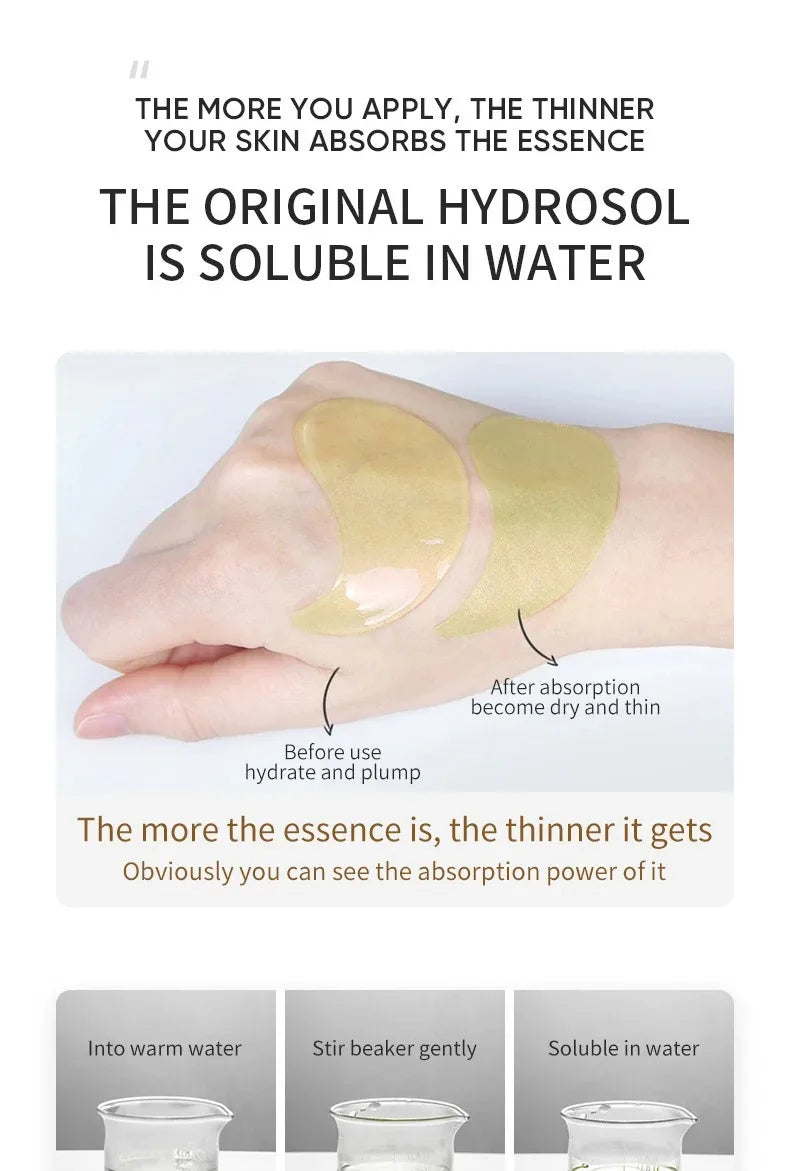 Gold Collagen Under-Eye Patches — Hydrating Anti-Wrinkle Eye Masks (60 pcs/120pcs)