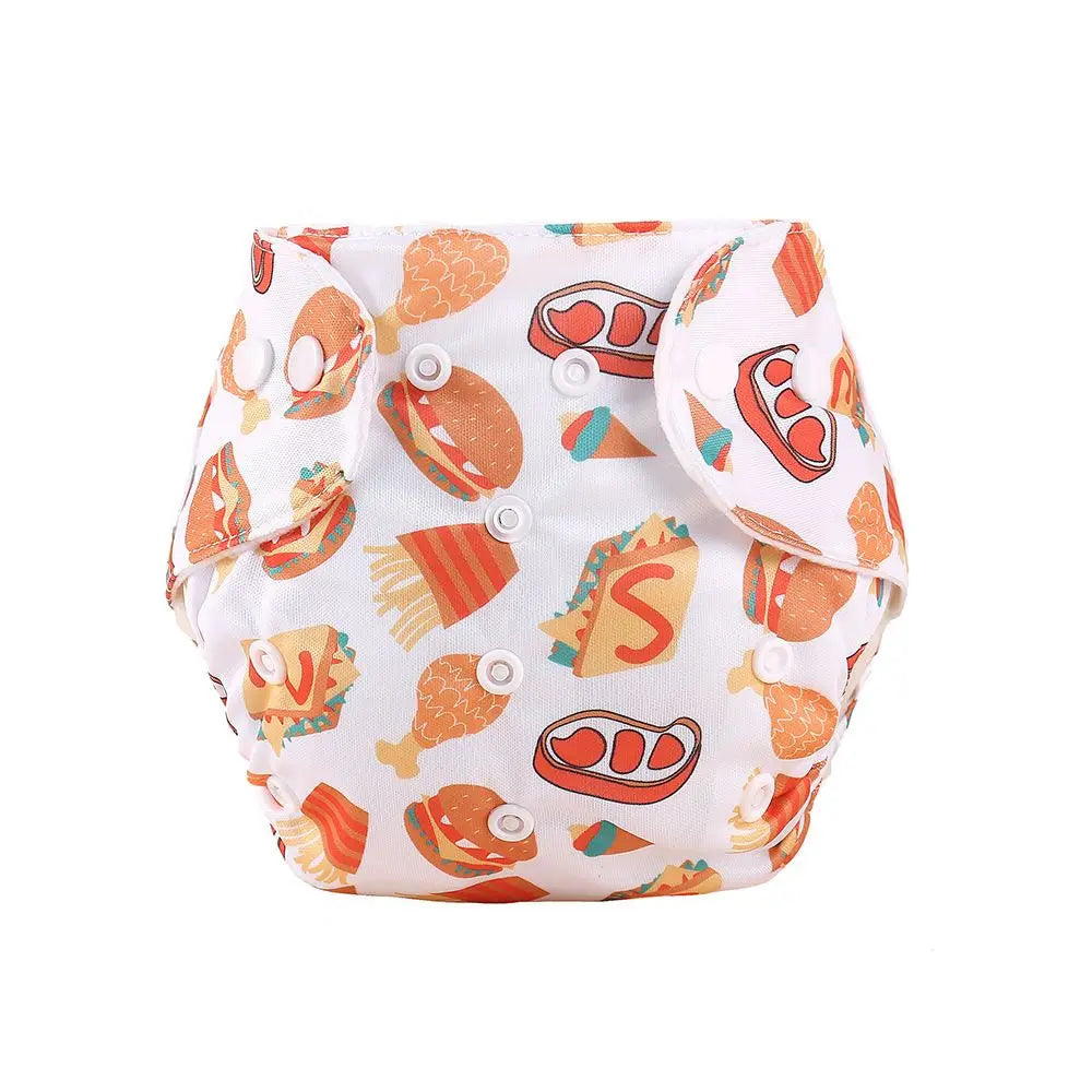 Reusable Cloth Diapers — Adjustable Washable Nappy, One Size Fits 6–33 lbs