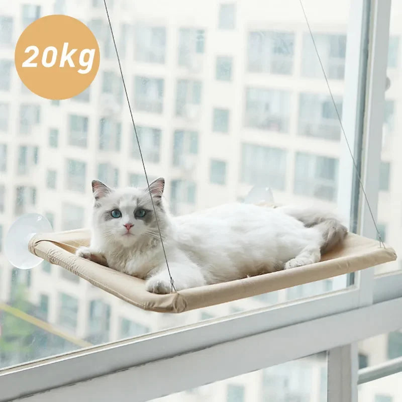 Cat Window Hammock — Suction Cup Perch Bed for Indoor Cats