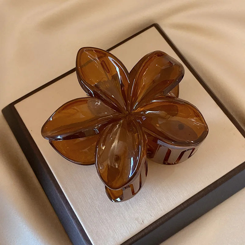 Large Flower Matte Hair Claw Clip — 18 Colors for Every Outfit & Mood