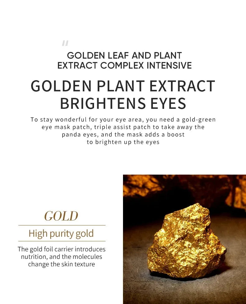 Gold Collagen Under-Eye Patches — Hydrating Anti-Wrinkle Eye Masks (60 pcs/120pcs)