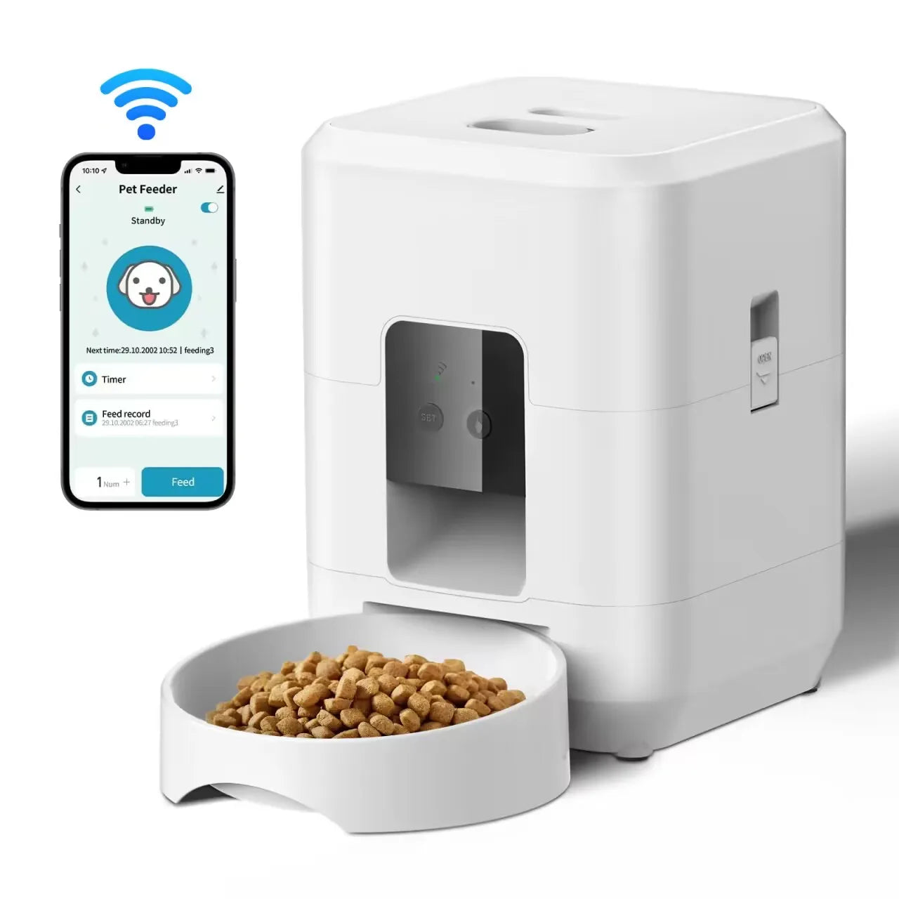 Automatic Pet Feeder — Smart Timed Food Dispenser with Portion Control for Cats & Dogs