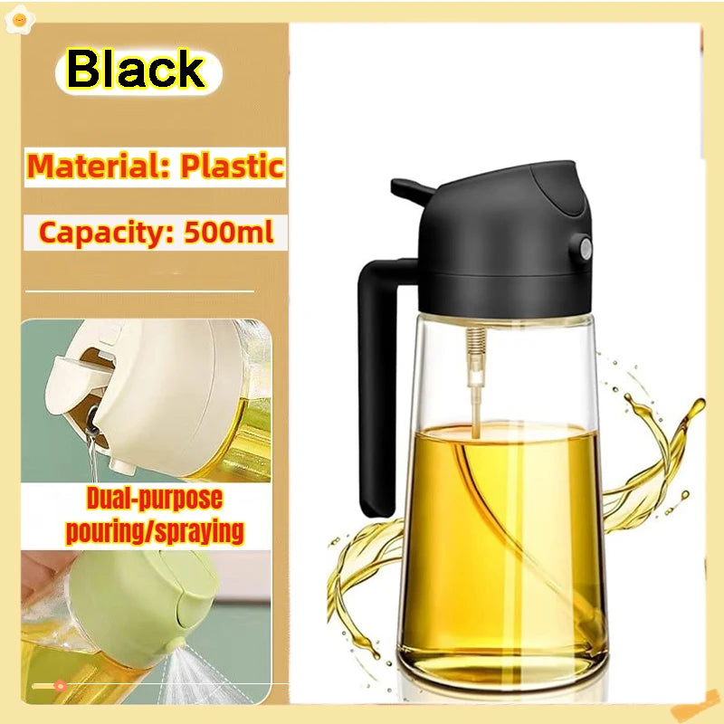 Oil Spray Bottle — Fine Mist Cooking Sprayer for Olive Oil, Vinegar & BBQ