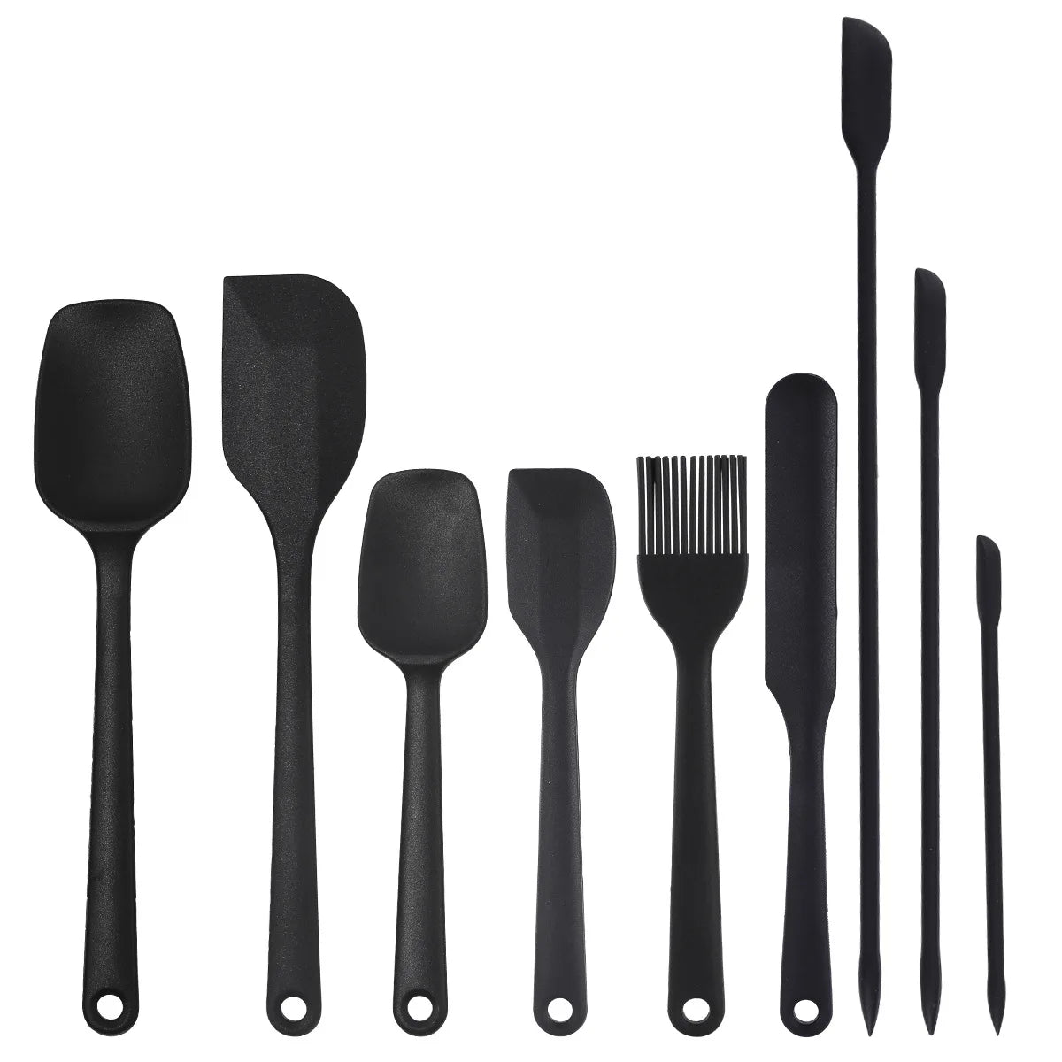 Silicone Kitchen Utensil Set — 9-Piece Non-Stick Cooking Tools with Holder