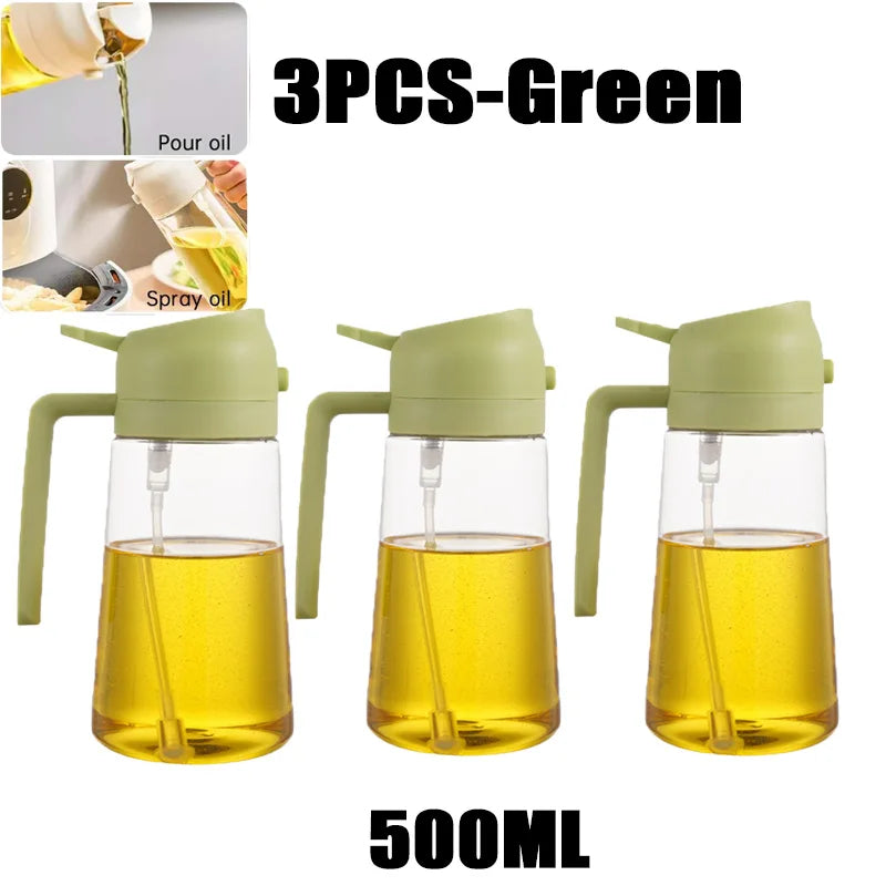Oil Spray Bottle — Fine Mist Cooking Sprayer for Olive Oil, Vinegar & BBQ