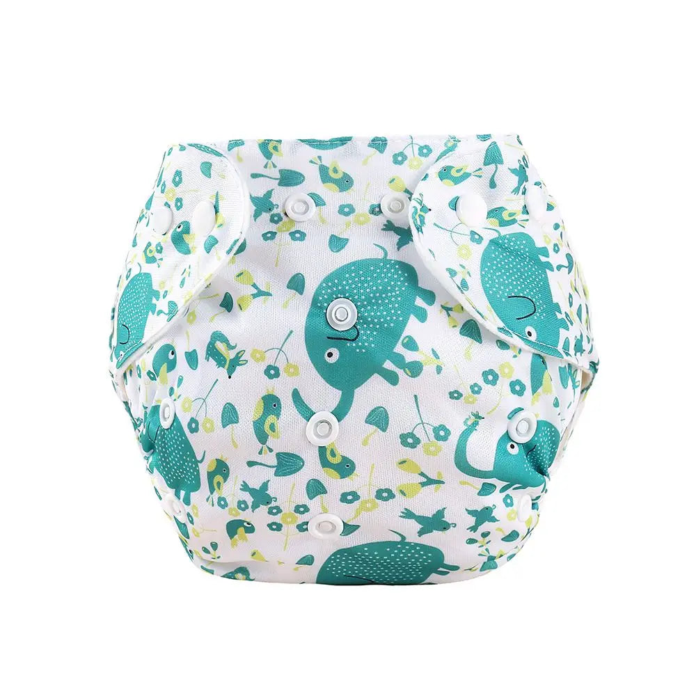 Reusable Cloth Diapers — Adjustable Washable Nappy, One Size Fits 6–33 lbs