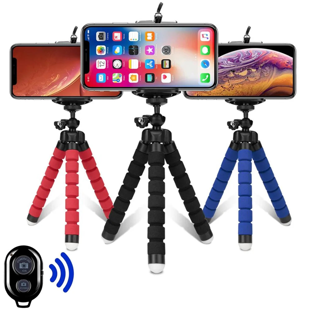 Flexible Octopus Phone Tripod — Mini Portable Stand for Content Creation & Photography