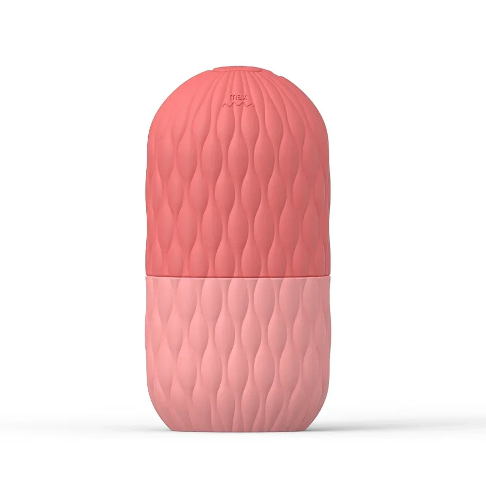 Ice Face Roller — Reusable Silicone Facial Massager for Puffiness, Pores & Glow