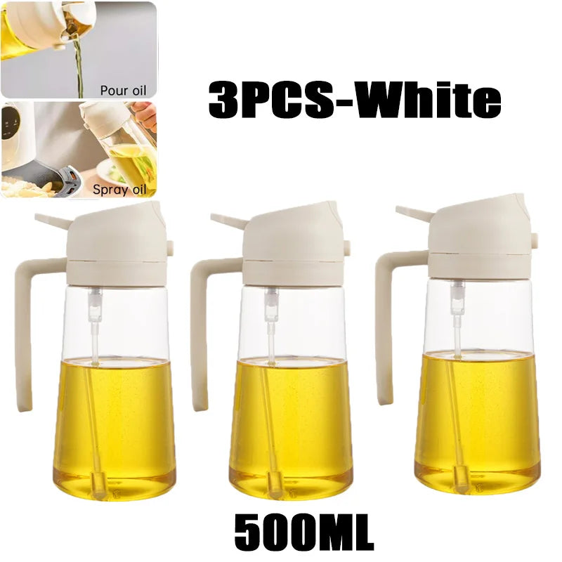 Oil Spray Bottle — Fine Mist Cooking Sprayer for Olive Oil, Vinegar & BBQ