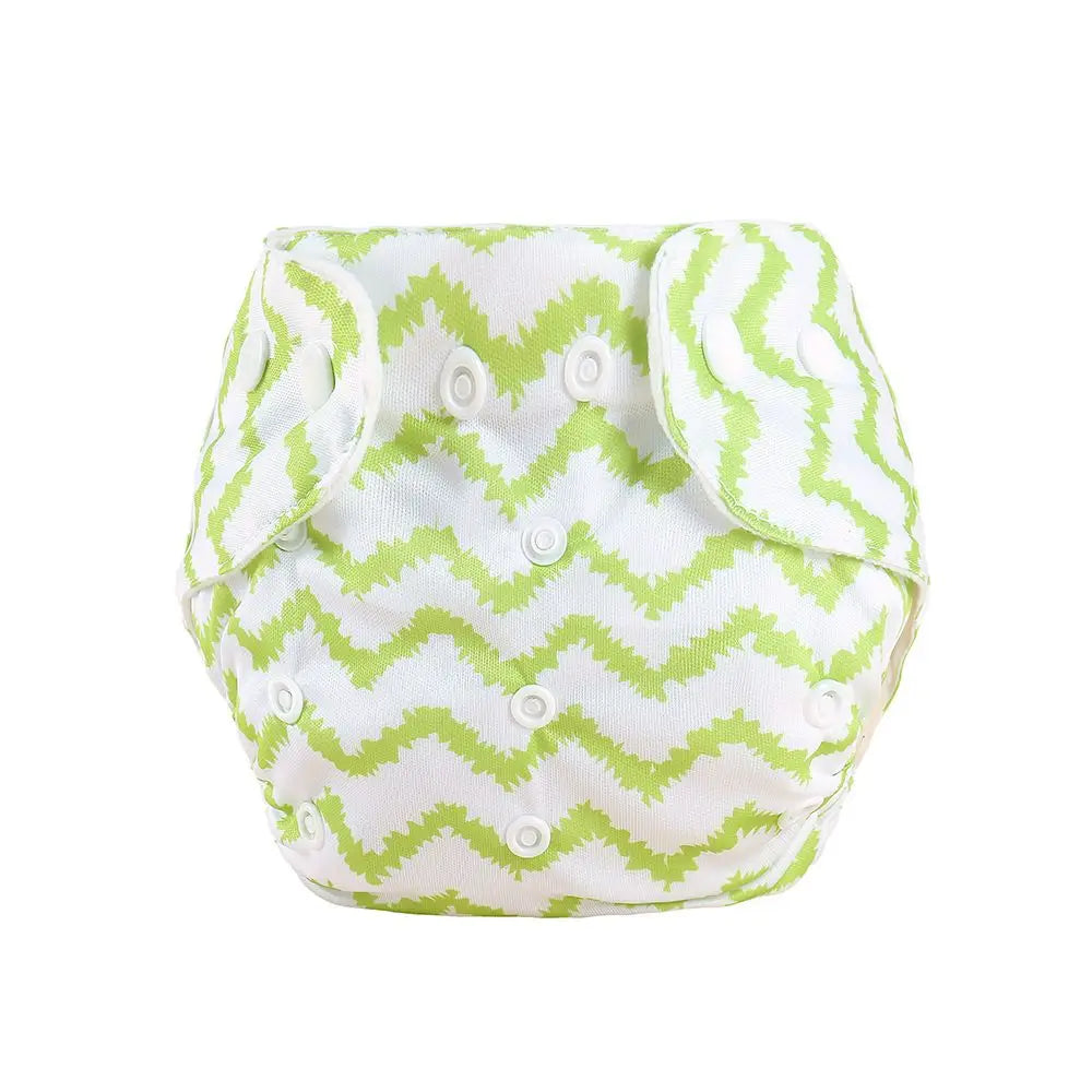Reusable Cloth Diapers — Adjustable Washable Nappy, One Size Fits 6–33 lbs