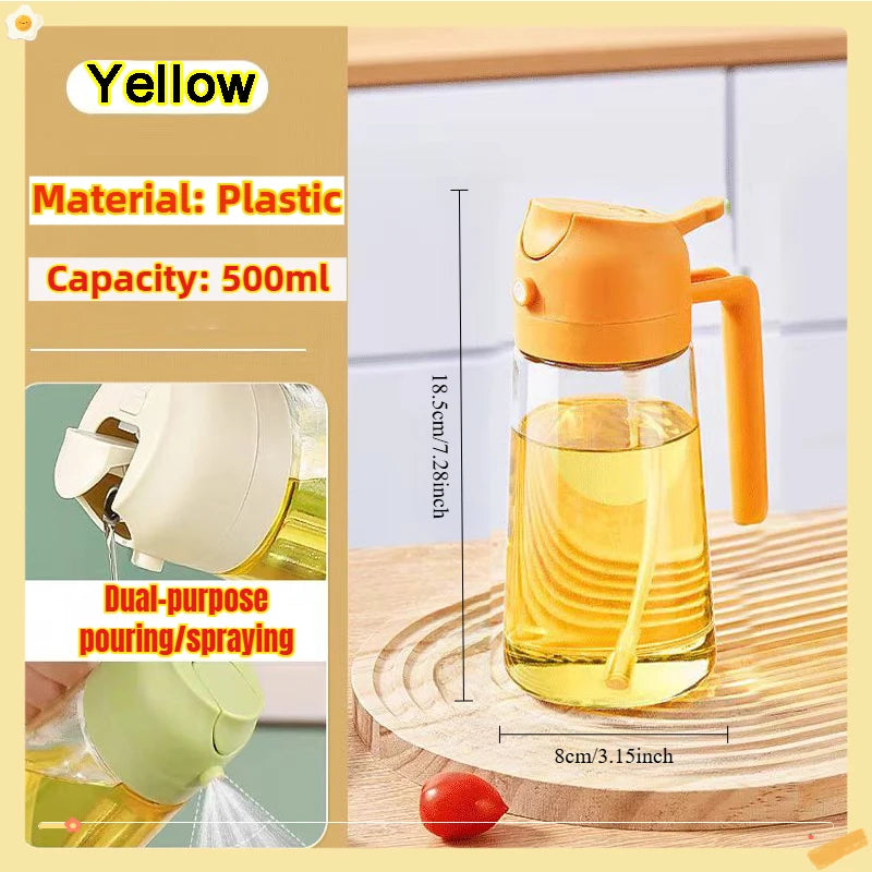 Oil Spray Bottle — Fine Mist Cooking Sprayer for Olive Oil, Vinegar & BBQ