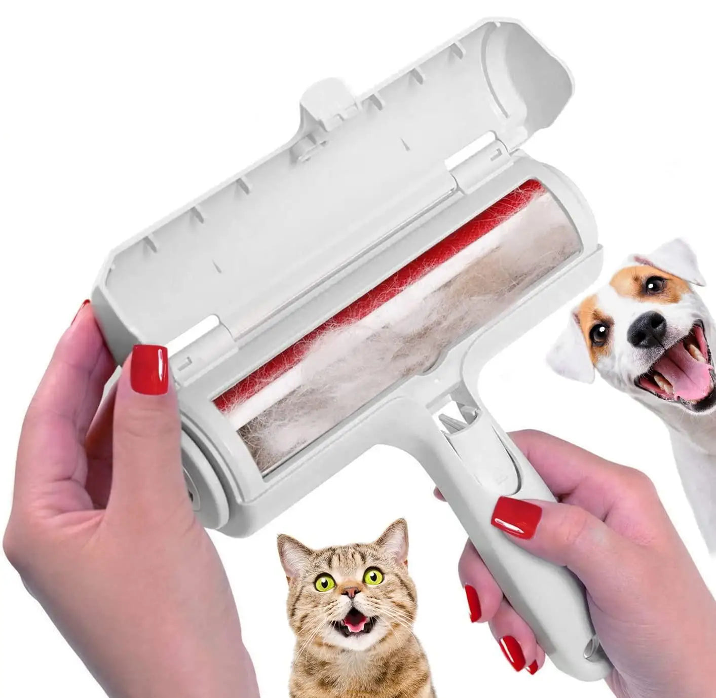 Reusable Pet Hair Remover Roller — Lint-Free for Clothes, Furniture & Car Seats