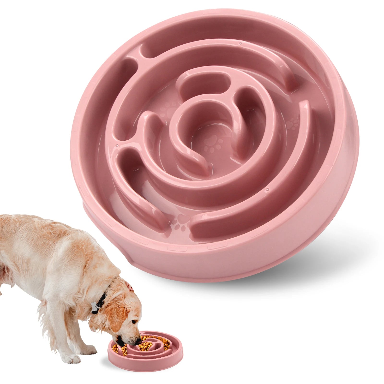 Slow Feeder Dog Bowl — Anti-Bloat Puzzle Bowl for Dogs & Cats